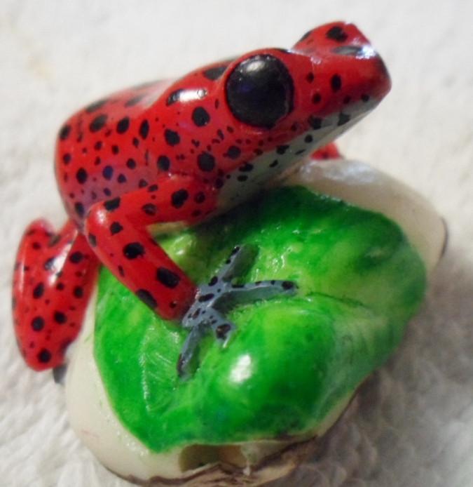 Wounaan Embera Tagua Poison Dart Frog Carving-Panama 16041417L