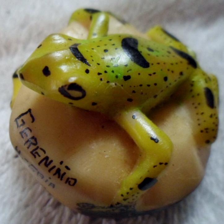 Wounaan Embera Vintage Tagua Two Frog Carving-Panama 16050214L