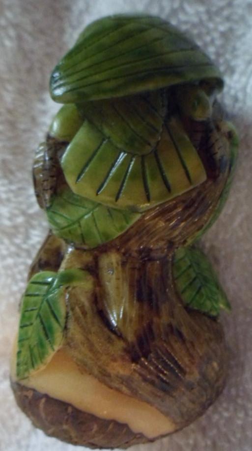 Wounaan Embera 2 Nut Green Parrot Tagua Carving-Panama 16070508L