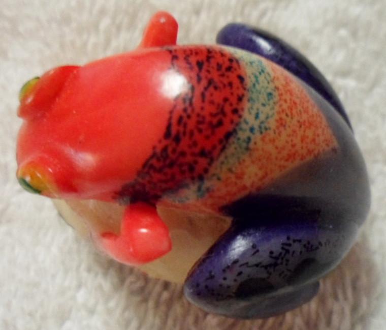 Wounaan Embera Poison Dart frog Tagua Carving-Panama 16080502M