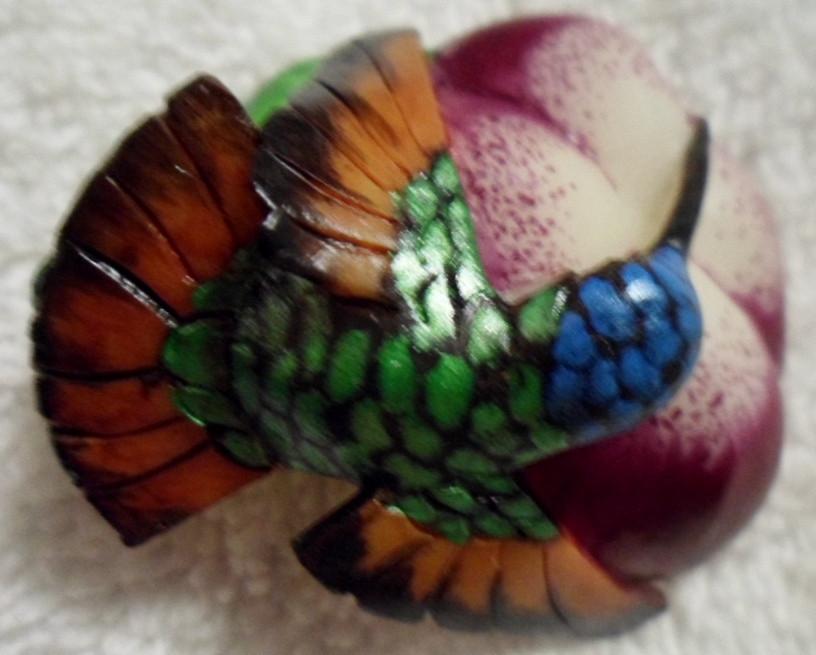 Wounaan Embera Hummingbird Tagua Pendant Carving-Panama 15101751L