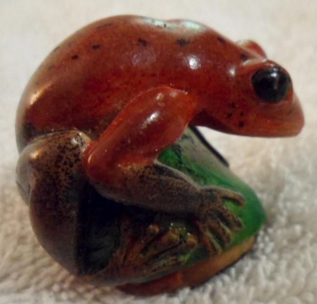 Wounaan Embera Frog Tagua Carving-Panama 16081821L