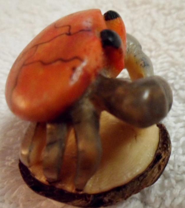 Wounaan Embera Crab Tagua Carving-Panama 16082022L