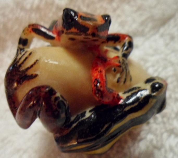 Wounaan Embera 2 Frog Tagua Carving-Panama 16082029M