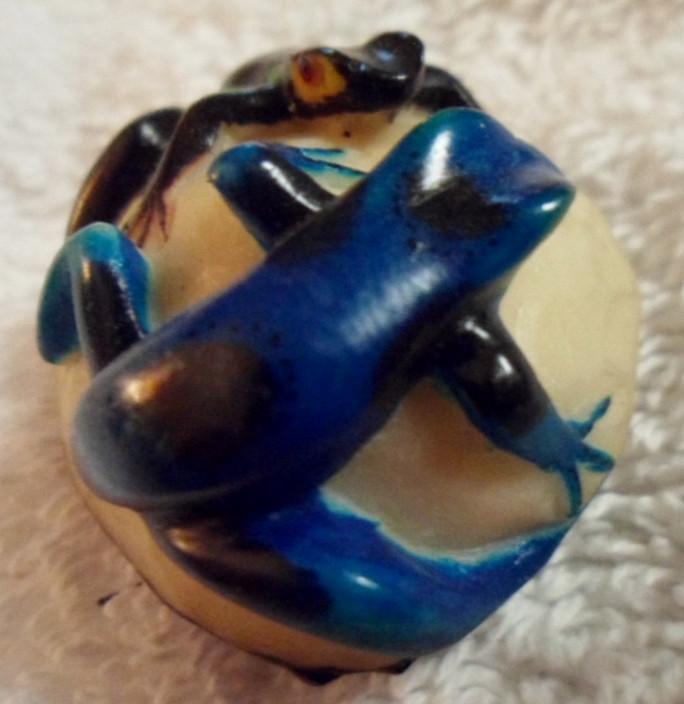 Wounaan Embera 2 Frog Tagua Carving-Panama 16082034M