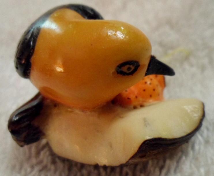 Wounaan Embera Oriole Bird Tagua Carving-Panama 16082641L