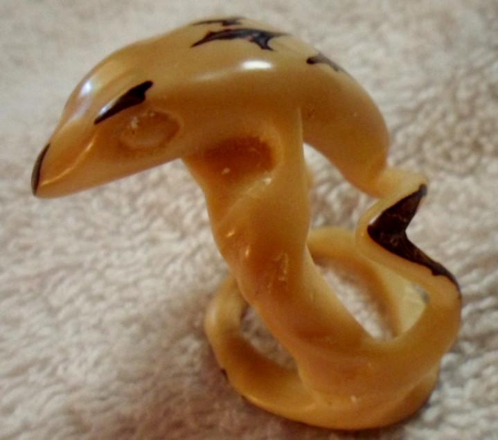 Wounaan Embera NaturaL Gecko Tagua Carving-Panama 16090117M