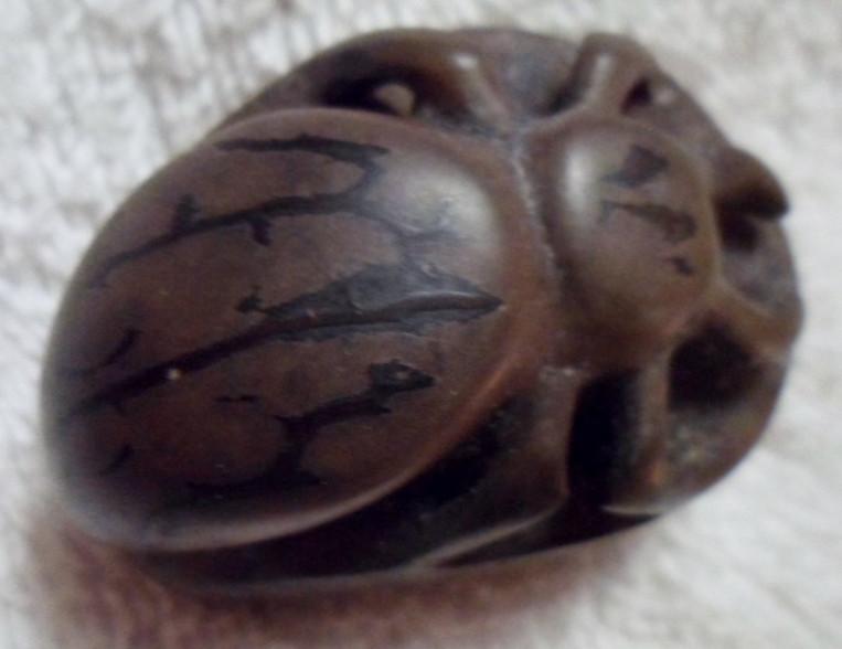 Wounaan Embera Dyed Bettle Bug Tagua Carving Art-Panama 15110729L
