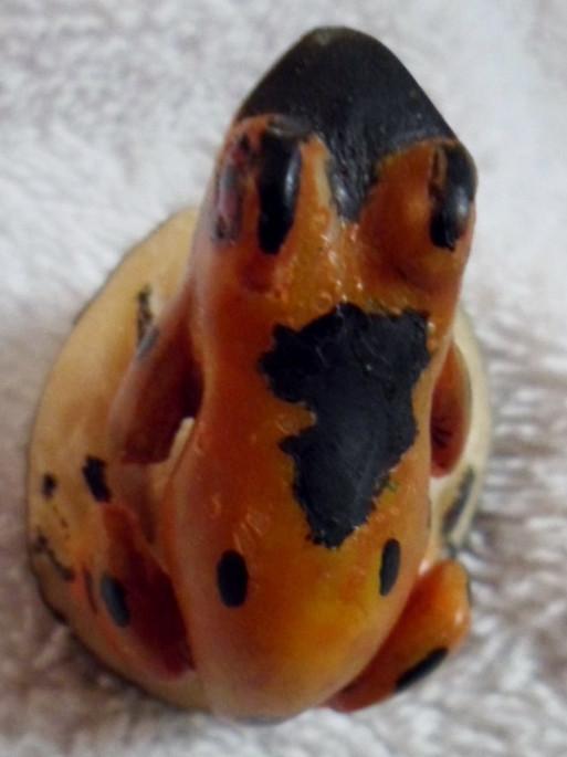 Wounaan Embera Poison Dart Frog Tagua Carving-Panama 16091707L